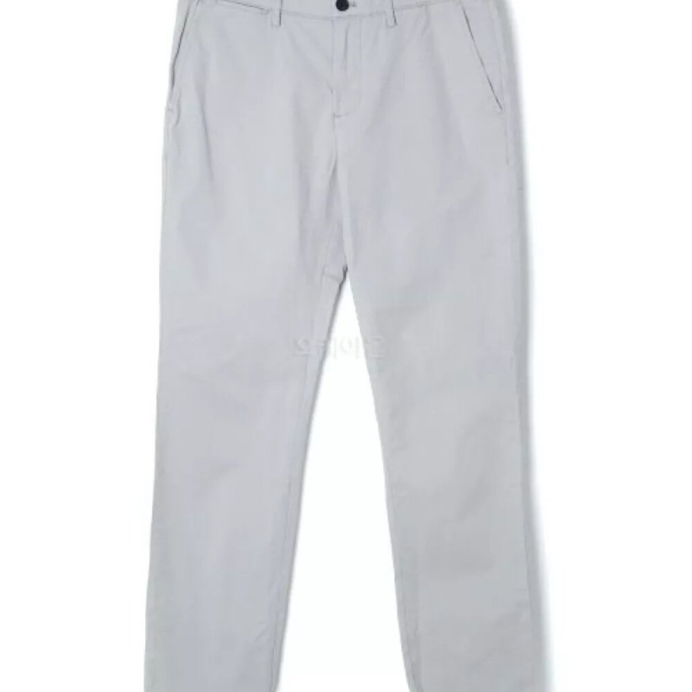 Tommy Hilfiger Men TH Flex Custom-Fit Chino Pants Gray 33 X 30 #78C2340